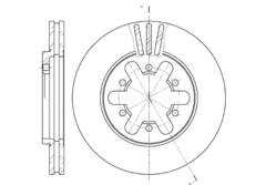 Диск тормозной вентилируемый G-brake  GR-02498