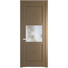 Межкомнатная дверь эмаль Profil Doors 1.4.2PM перламутр золото остеклённая