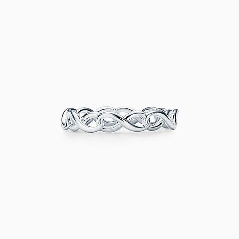Кольцо из серебра 925, Tiffany 💠 Infinity Narrow - В наличии