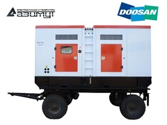 Дизельный генератор Азимут ЭД-320-Т400-2РПМ17 Doosan на шасси в капоте с автозапуском