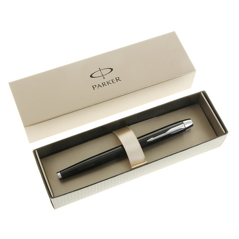 Ручка перьевая Parker IM Metal F221 Black СT, F (S0856180)