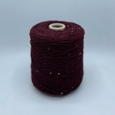 Zegna Baruffa (пр.Италия),art-Merinos 360м/100гр. 100%меринос+пайетка , цвет-Винный арт.25423