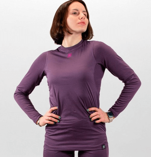 Женский комплект спортивного термобелья с ветрозащитой Noname Arctos WS 24 purple - 2