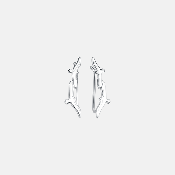 Серьги-клаймберы Чайки