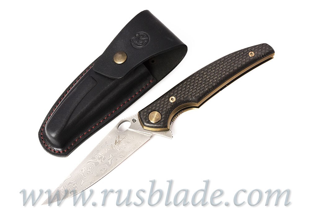 Cheburkov Golden Raven Damascus limited Gold Plated - фотография 