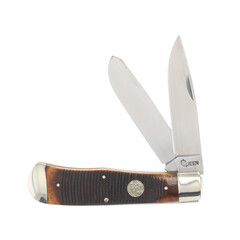 Фото Складной нож с двумя клинками Queen Cutlery Big Boy Trapper, сталь 1095, рукоять кость