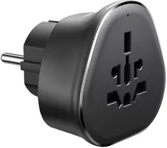Сетевой адаптер для путешествий UGREEN S500 (95050) Universal Travel Adapter with Schuko Plug, серый космос