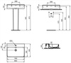 Ideal Standard Conca T3826V1 Умывальник 80 см