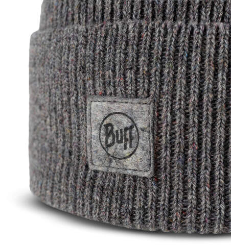 Картинка шапка вязаная Buff Knitted Hat Upcycled Grey Heather - 4