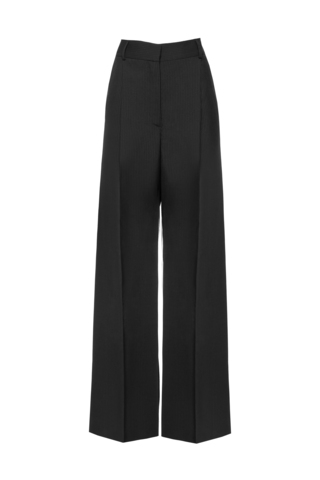 “Striped wool trousers” Брюки широкие со складками. (2)