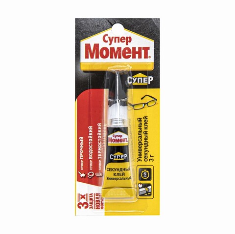 Клей секундный Момент СУПЕР, 3 г, шт. (Момент) A-608976
