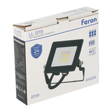 Прожектор светодиодный ДО-20w 6400К 1900 Лм IP65 черный LL-919 29492 FERON — фото 10