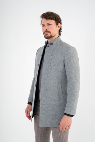Пальто мужское Slim Fit  с воротником стойкой Cesare Mariano 12/012