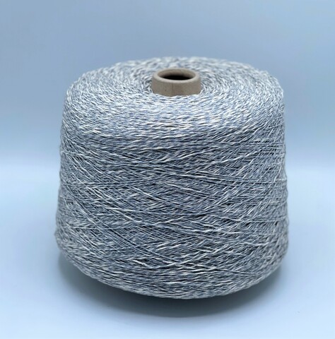 New Mill (пр.Италия),art- Caprese 340м/100гр,30% Лен, 34% Акрил, 21% вискоза, 8%Полиамид 7%Полиэстер . цвет-Бело-голубой, арт.18917