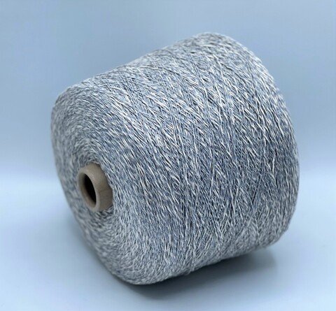 New Mill (пр.Италия),art- Caprese 340м/100гр,30% Лен, 34% Акрил, 21% вискоза, 8%Полиамид 7%Полиэстер . цвет-Бело-голубой, арт.18917