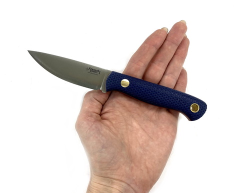 Нож Small, N690 конв., микарта синяя, 232.1456