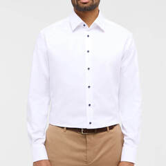 Сорочка мужская Eterna Modern Fit 2132-X171-00 из ткани Dynamic Cotton белая