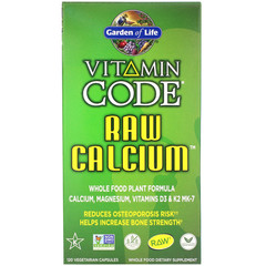Garden of Life, Vitamin Code, кальций RAW, 120 вегетарианских капсул