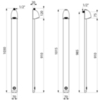 Delabie 714700 Душевая панель SPORTING, аллюмин. покрытие, M1/2", ~30сек