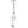Hansgrohe Croma Select E 27352400 Душевая система с термостатом и изливом внешнего монтажа 155,6 см с верхней лейкой 18,7х18,7 см 2 режима