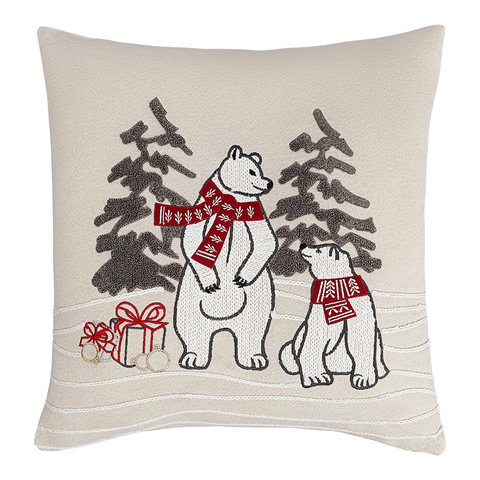 Фото: Подушка декоративная festive bears из коллекции new year essential, 45х45 см - основной вид