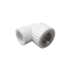 Угольник комбинированный ПП 32-3/4'' PN 25, с внутренней резьбой, белый, Valfex