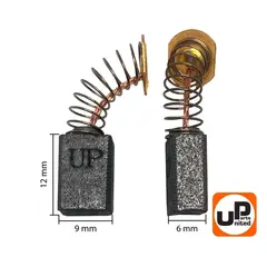Щетка графитовая UNITED PARTS для MAKITA СВ-411 (аналог 191940-4) 6х9х12мм (90-0780)