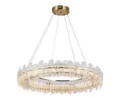 07600-80A,36 Люстра Лиона латунь d80 h150 Led 140W (3000K). ТМ Kink Light