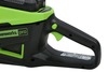 Цепная пила аккумуляторная Greenworks Арт. 2008907UB, 60V, 40 см, бесщеточная, 2500 Вт, с 1хАКБ 4 Ач и ЗУ — фото 4