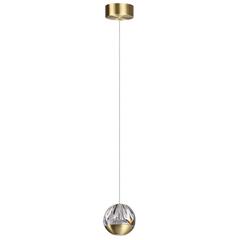 5101/5L L-VISION ODL25 559 латунь/прозрачный/акрил Подвес 2 в 1 LED 5W 4000K 300Лм SONO