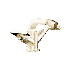 Gessi Inciso 58027#246 Смеситель для биде на 1 отверстие с донным клапаном, излив 97мм, цвет: золото фото