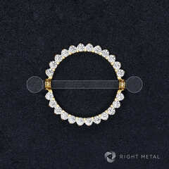 Штанга Orbit Crystal PVD Yellow