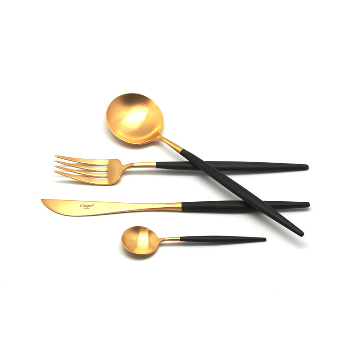 Набор столовых приборов Cutipol Goa Gold 24пр матовый GO.006.GB, арт. GO.006.GB - фото 1
