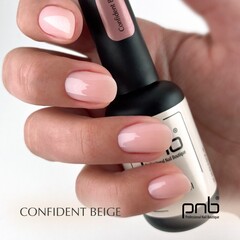 Liquid Gel 4 in 1 PNB Confident Beige/Полигель-Архитектор 4 в 1, Независимый Бежевый