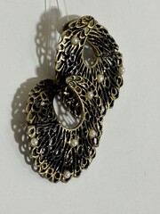 Пава  ( серьги из серебра)