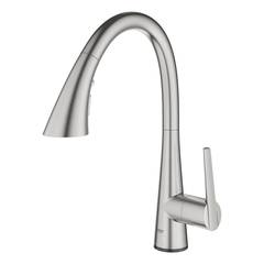 GROHE Zedra Touch 30219DC2 Смеситель для мойки сенсорный с выдвижным изливом фото