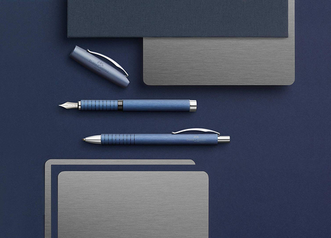 Ручка шариковая Faber-Castell Essentio Aluminium Blue  (148445)