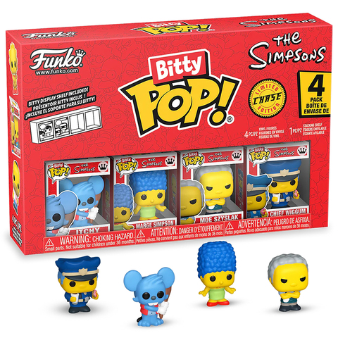 Funko Bitty POP! Simpsons Itchy+Marge+Moe Szyslak+Сhase (1 of 4) 4PK