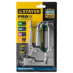 STAYER Max-140, тип 140 (G/11/57) 20GA (6 - 14 мм)/28/300/500, стальной степлер (31508)