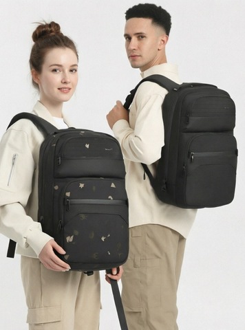 Картинка рюкзак городской Ozuko 9849 Black - 3