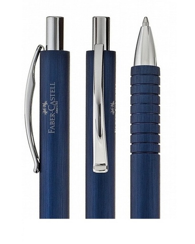 Ручка шариковая Faber-Castell Essentio Aluminium Blue  (148445)