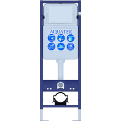 Aquatek Standart INS-0000017 Инсталляция отдельностоящая для подвесного унитаза, цвет: синий фото