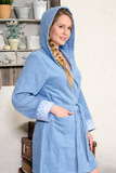 Короткий махровый халат Twin-Set