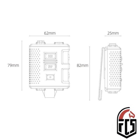 Кнопка PTT FCS V60, черная