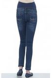 Джинсы для беременных (SLIM) 03942 синий