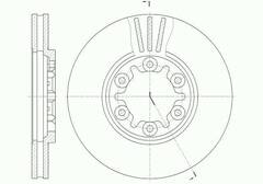 Диск тормозной вентилируемый G-brake  GR-02735