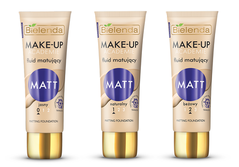 MAKE-UP ACADEMIE Матирующий тональный крем MATT - бежевый 02, 30 г