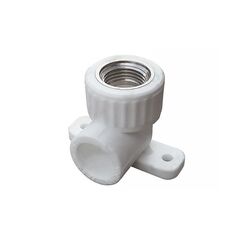 Угольник установочный ПП 25-3/4'' PN 25, белый, Valfex Pro