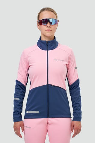 Женская тренировочная лыжная куртка Nordski Pro 2.0 candy pink-blue