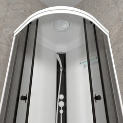 Душевая Кабина Triton Грэй-Вайт 90*90 В тонированное стекло